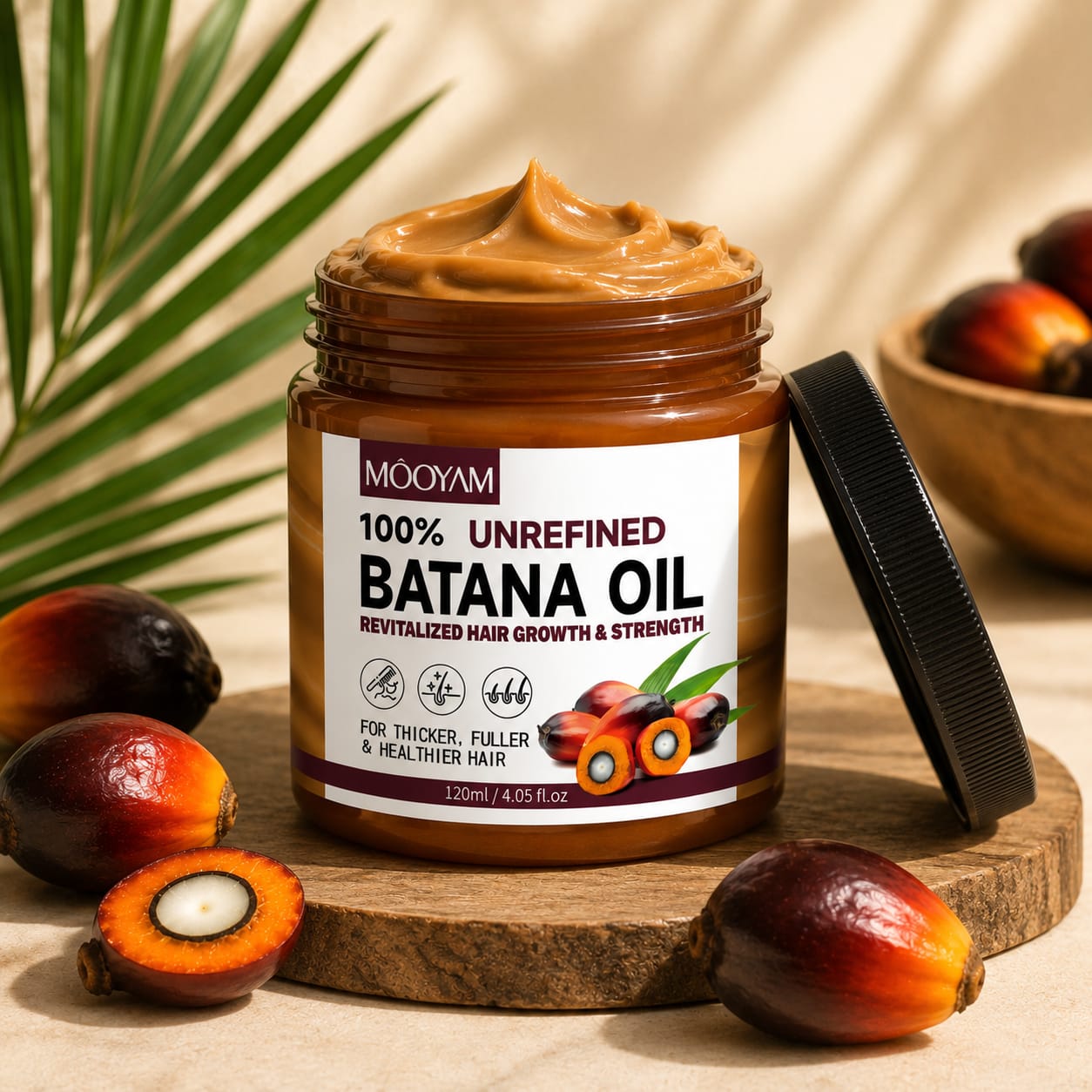 🌿 Huile de Batana – Cheveux Plus Longs, Plus Épais, Plus Forts