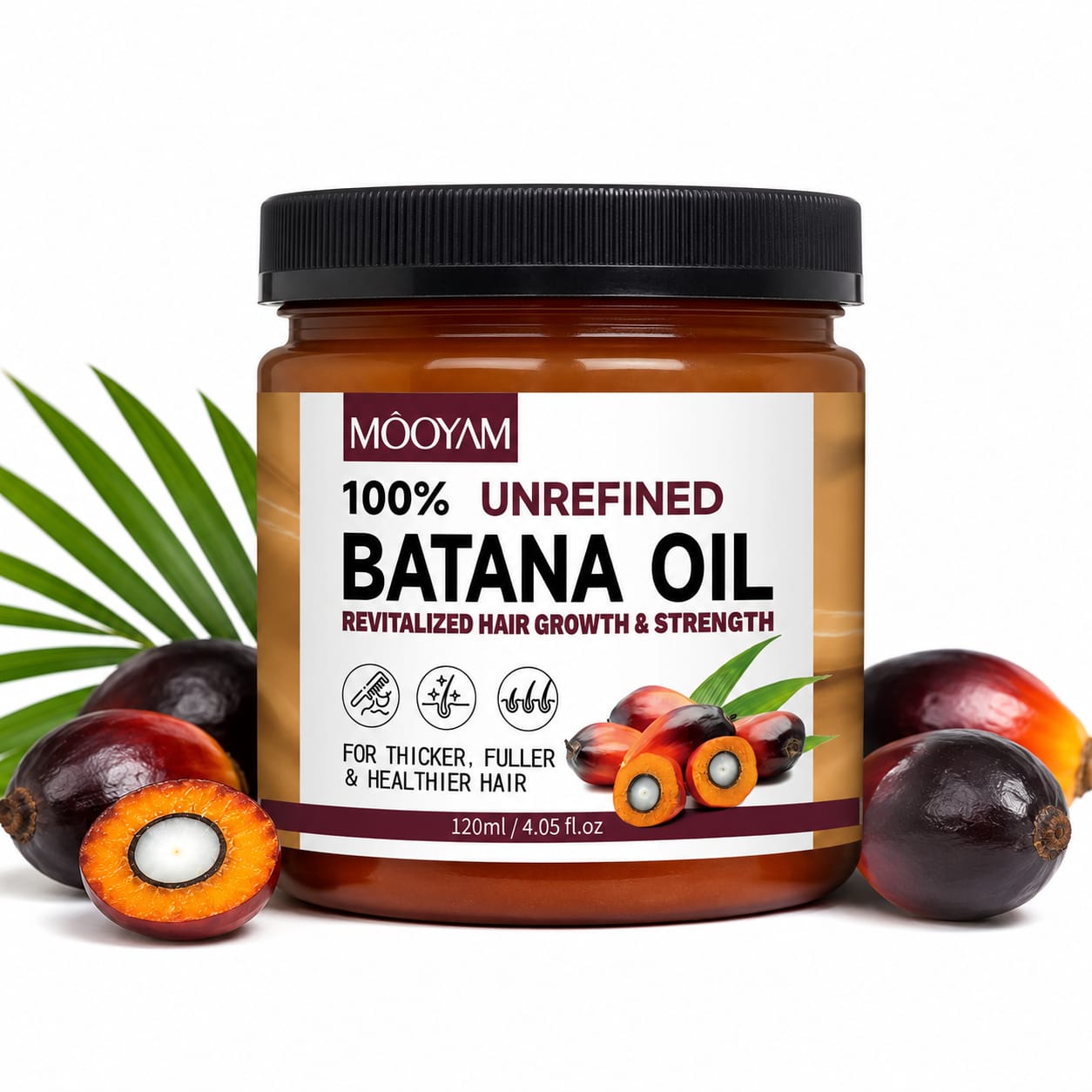 🌿 Huile de Batana – Cheveux Plus Longs, Plus Épais, Plus Forts
