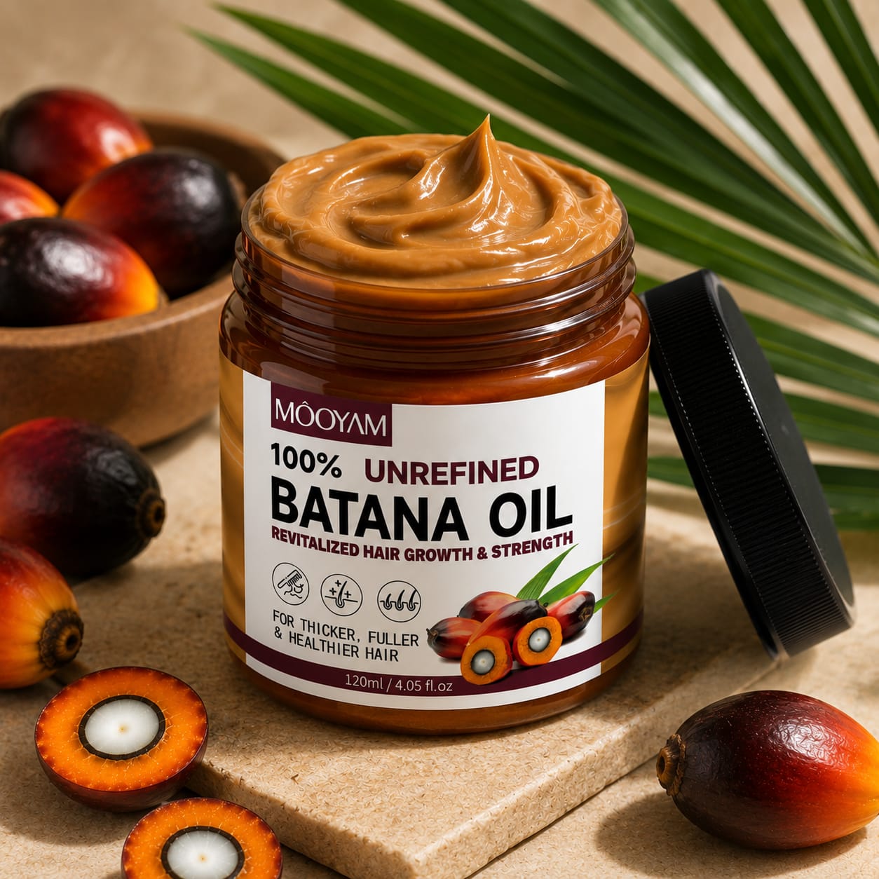 🌿 Huile de Batana – Cheveux Plus Longs, Plus Épais, Plus Forts