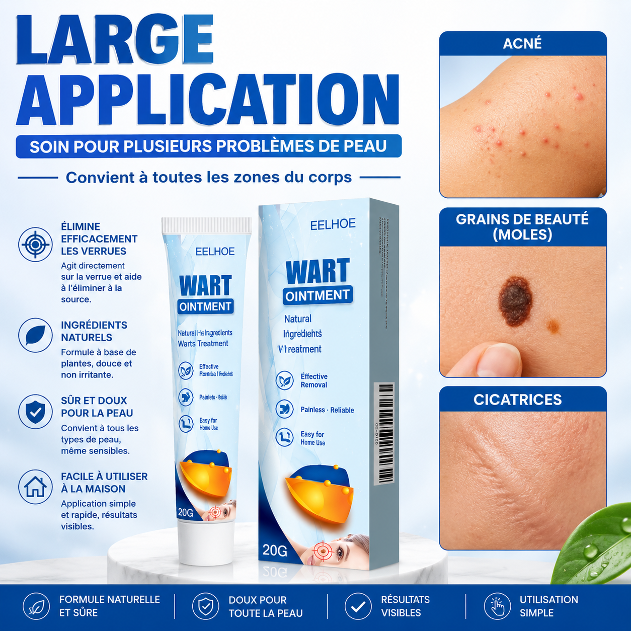 EELHOE WART OINTMENT — Soin ciblé pour une peau plus nette