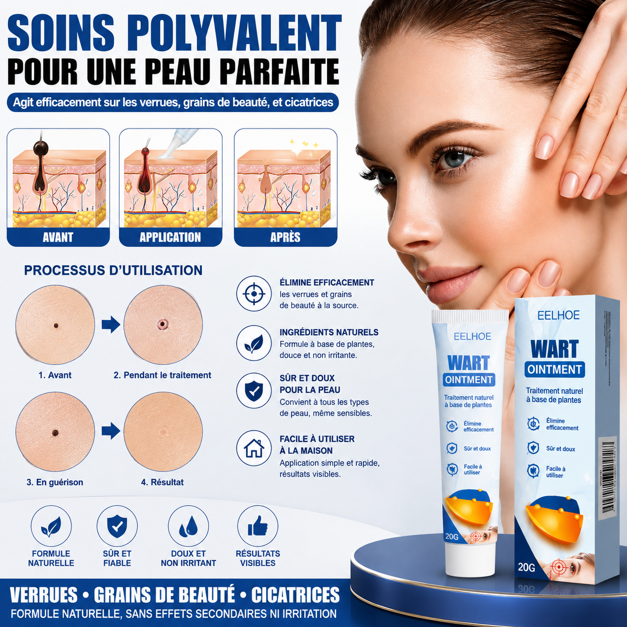 EELHOE WART OINTMENT — Soin ciblé pour une peau plus nette