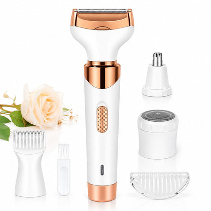 RASOIR ÉLECTRIQUE 4 EN 1 — Beauté Complète, Sans Fil