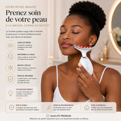Appareil de Soin du Visage à Lumière LED