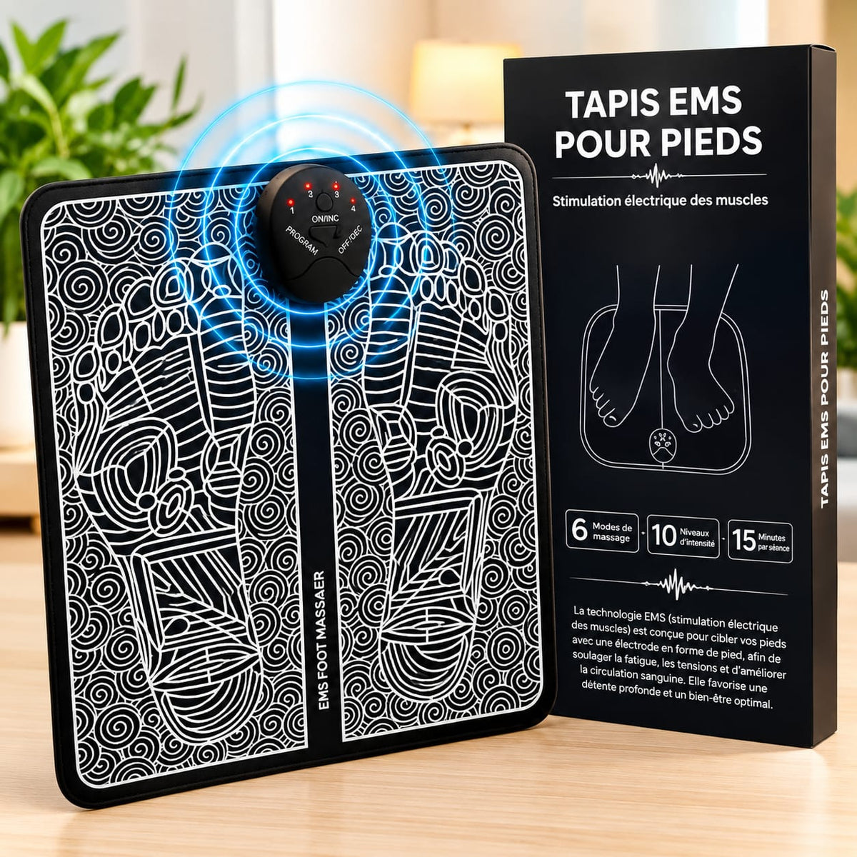 🦶 Tapis de Massage EMS – Relaxation et Bien-être à Domicile